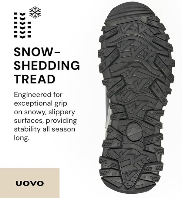 UOVO Men’s Winter Boot, Waterproof Leather - Image 4