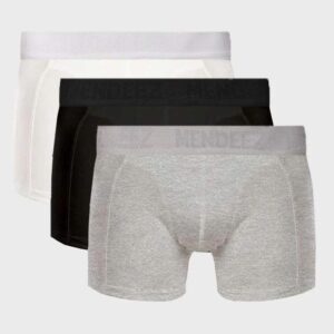 Boxer Brief - Black, White & Heather Grey Pack Of 3